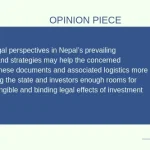 Benefits of adding legal perspectives into Nepal’s investment policies and strategies