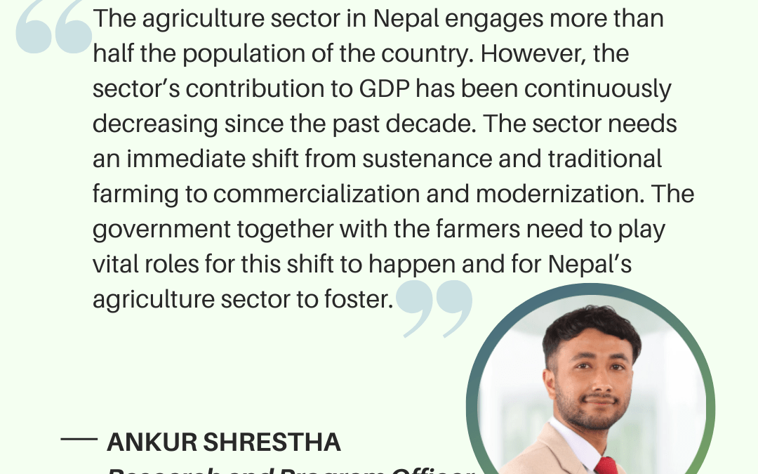 Needs for Modernization of Nepal’s Agriculture Sector