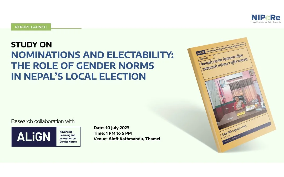The Study Report Release on “Nomination and Electability: The Role of Gender Norms in Nepal’s Local Elections”