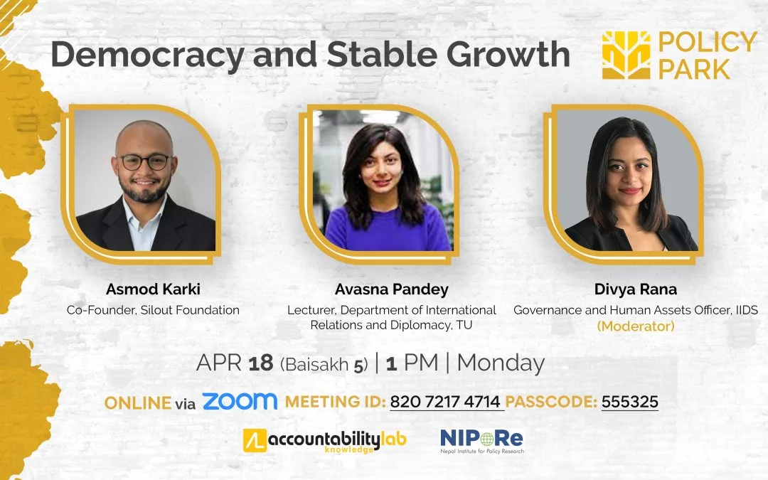 Policy Park Webinar 1: Democracy and Stable Growth